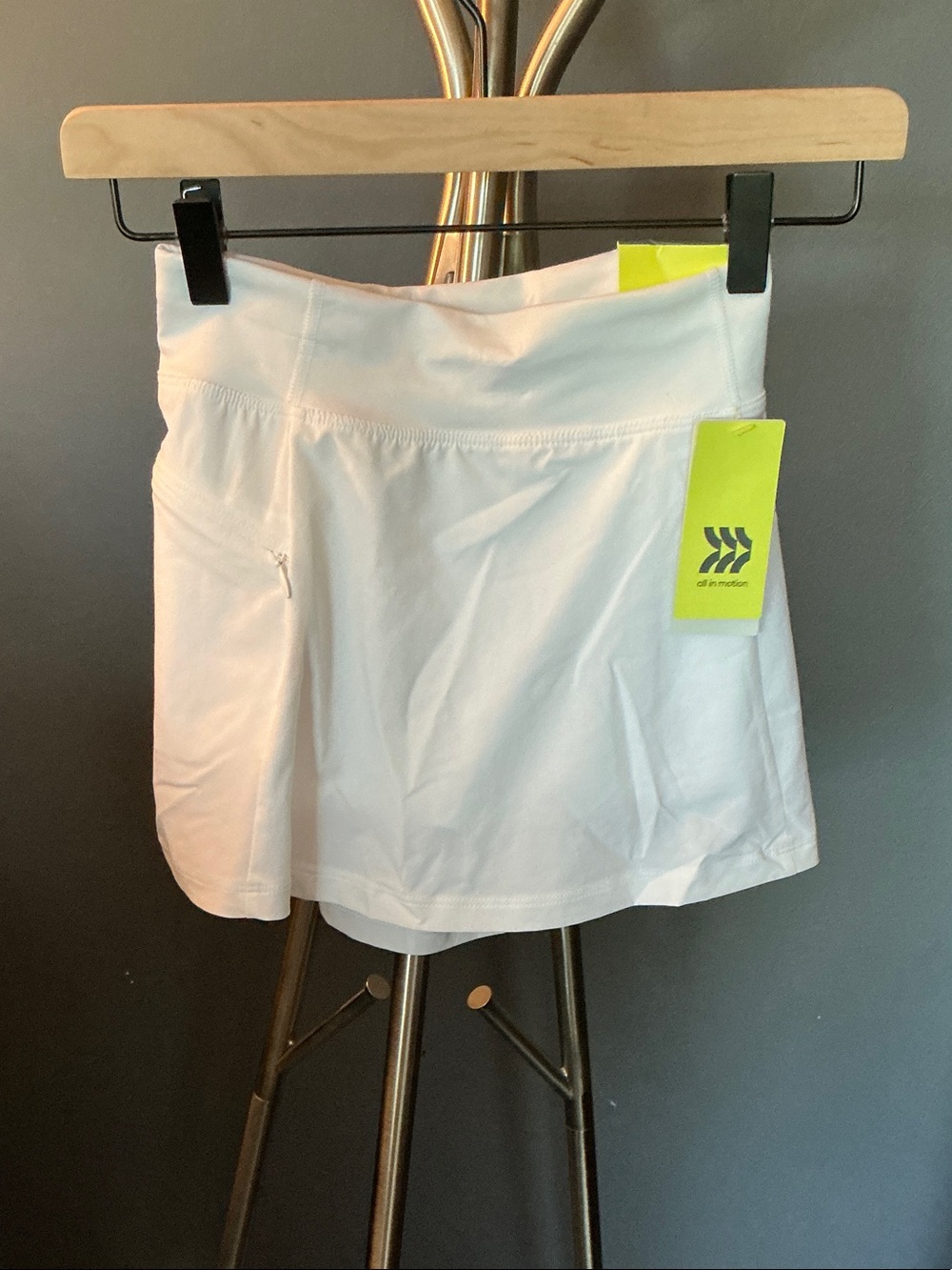 White Girls Athletic Skort with Built-In Shorts